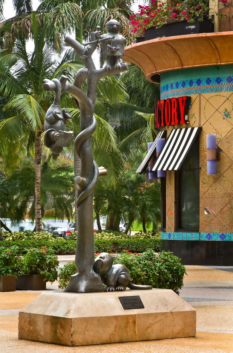 Tree of Knowledge by Tom Otterness at Aventura Mall in Miami
