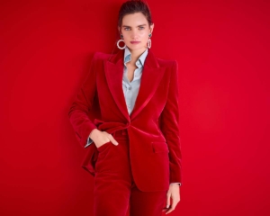 Red Suit For The Holidays  Woman suit fashion, Fashion clothes women,  Classy outfits