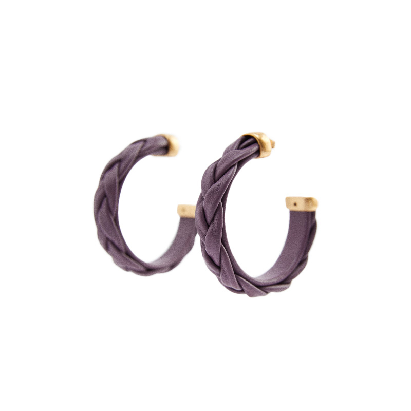 Leather Hoop Earrings Special Edition
