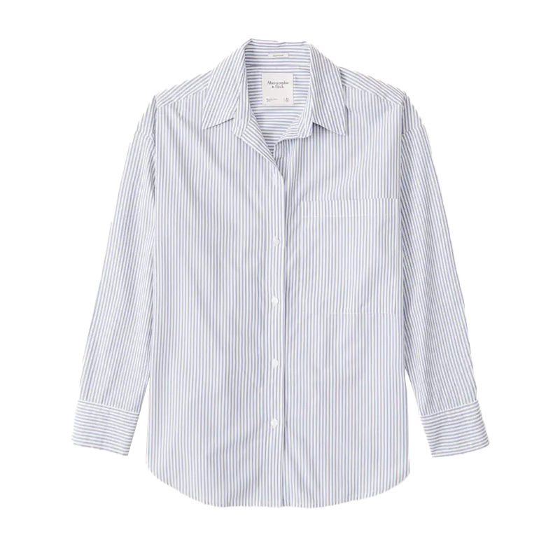 Oversize Poplin Button-Up Shirt