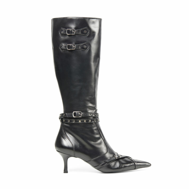High Heel Leather Boot