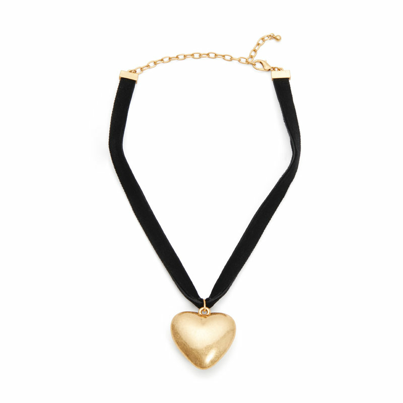 Velvet Heart Pendant Necklace