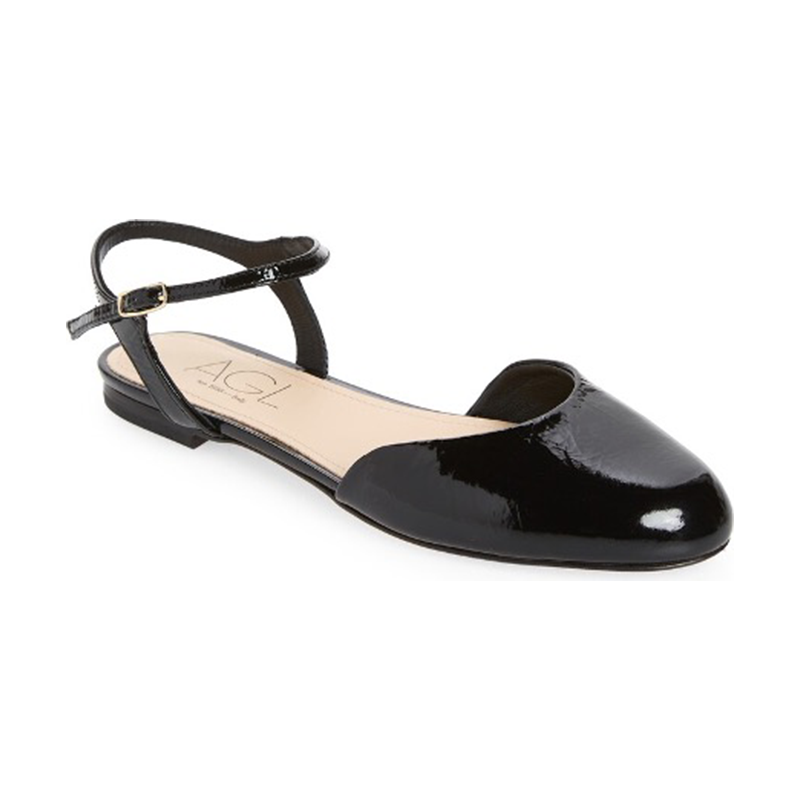 Milly Ankle Strap Flat by AGL