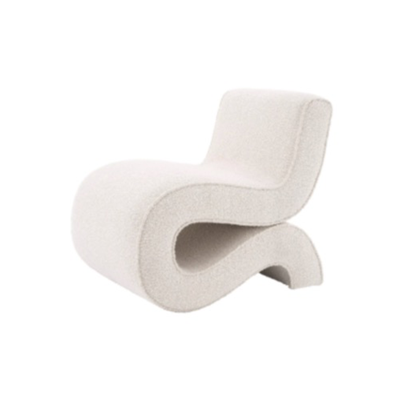 Cream Bouclé Accent Chair by Eichholtz Bond