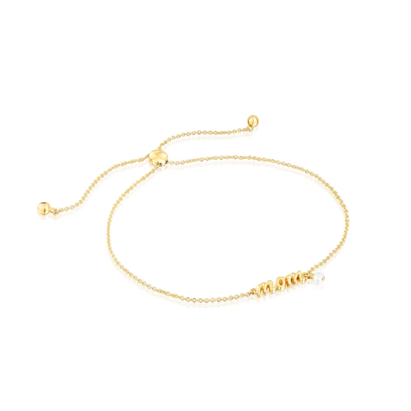 Tous Mama Mom Bracelet with Cultured Pearl