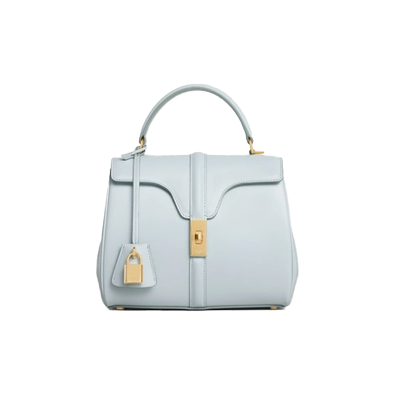 Small 16 Bag in Satinated Calfskin Soft Blue