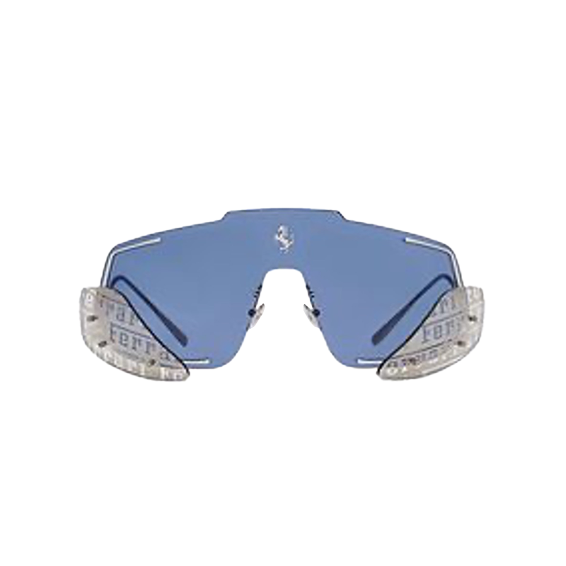 Sunglasses with dark blue lenses at Ferrari