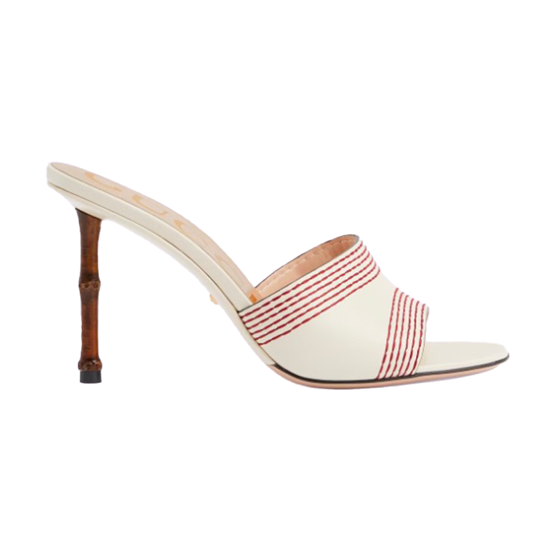 Mules with bamboo heels by Gucci