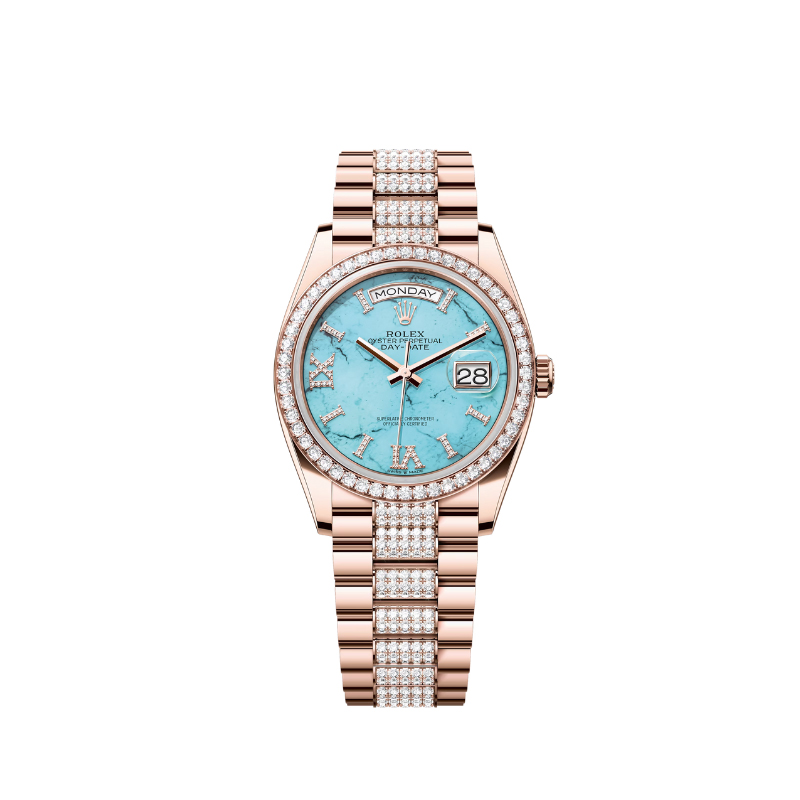 Rose Gold Rolex/ Turquoise Dial (New Model)