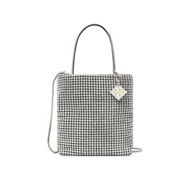 Night owl Crystal-Embellished Mini Tote by Tory Burch