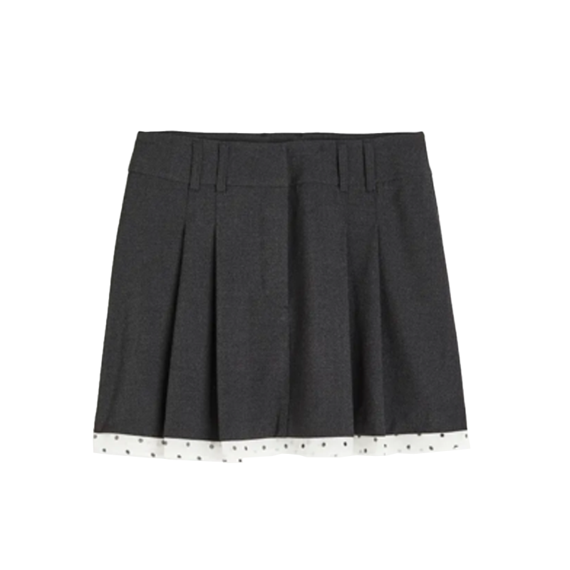 H&M Grey Mini Skirt Available at H&M