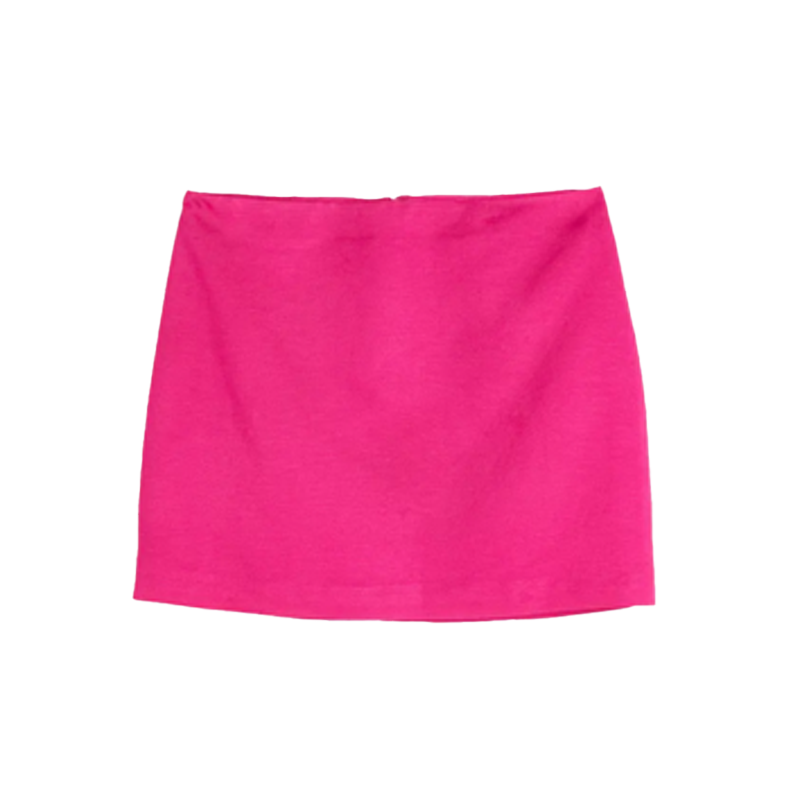 H&M Hot Pink Mini Skirt Available at H&