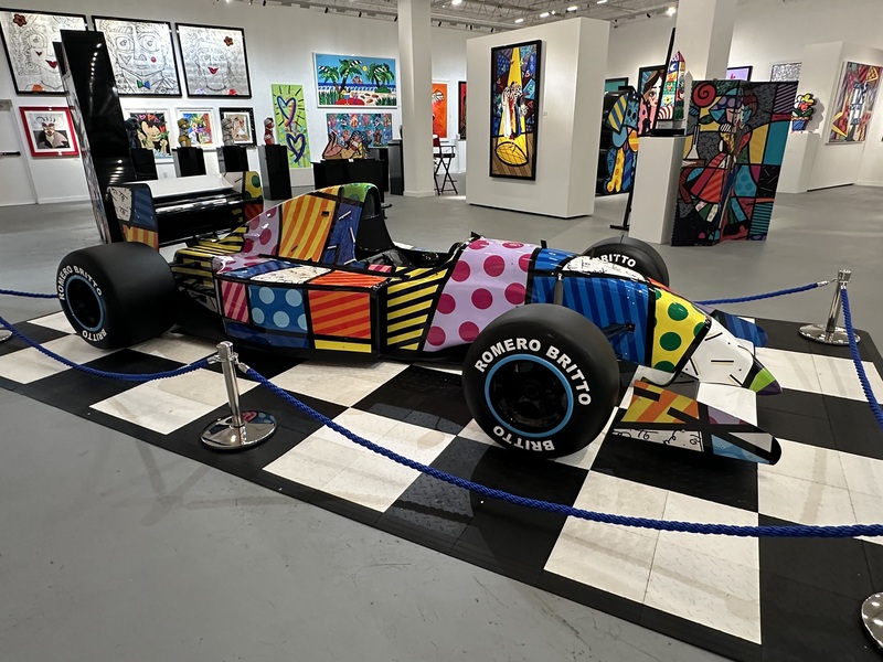 Colorful Landscape Race Car 1 at Aventura Mall
