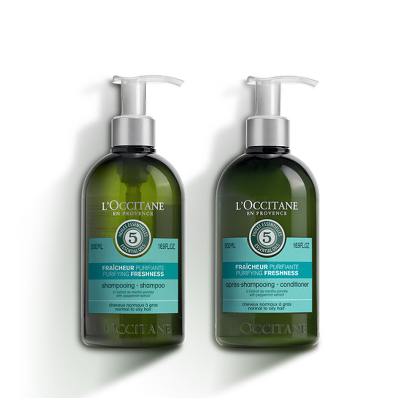 L’Occitane Purifying Freshness Shampoo & Conditioner