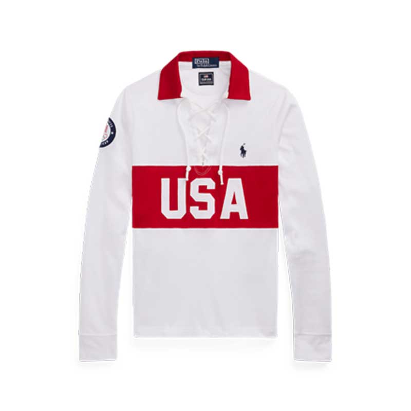 Team USA Lace-Up Rugby Shirt