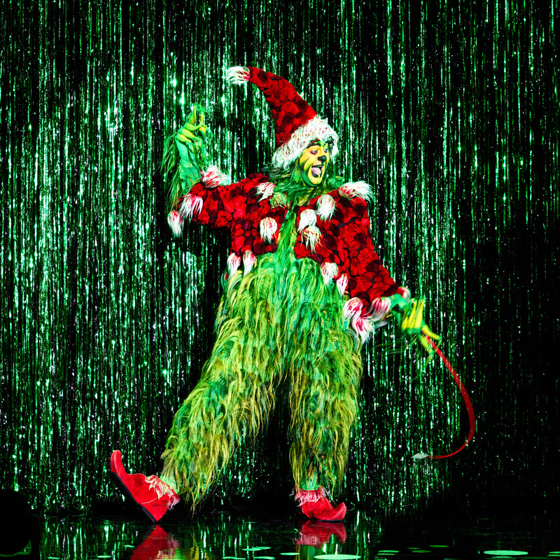 James Schultz as THE GRINCH in the Touring Company of Dr. Seuss’ HOW THE GRINCH STOLE CHRISTMAS! The Musical. Credit_ Jeremy Daniel at Aventura Mall