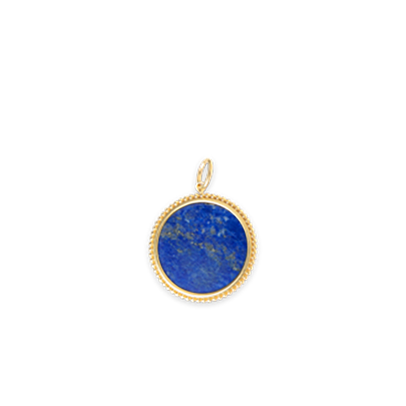 Lapis Moneta Pendant