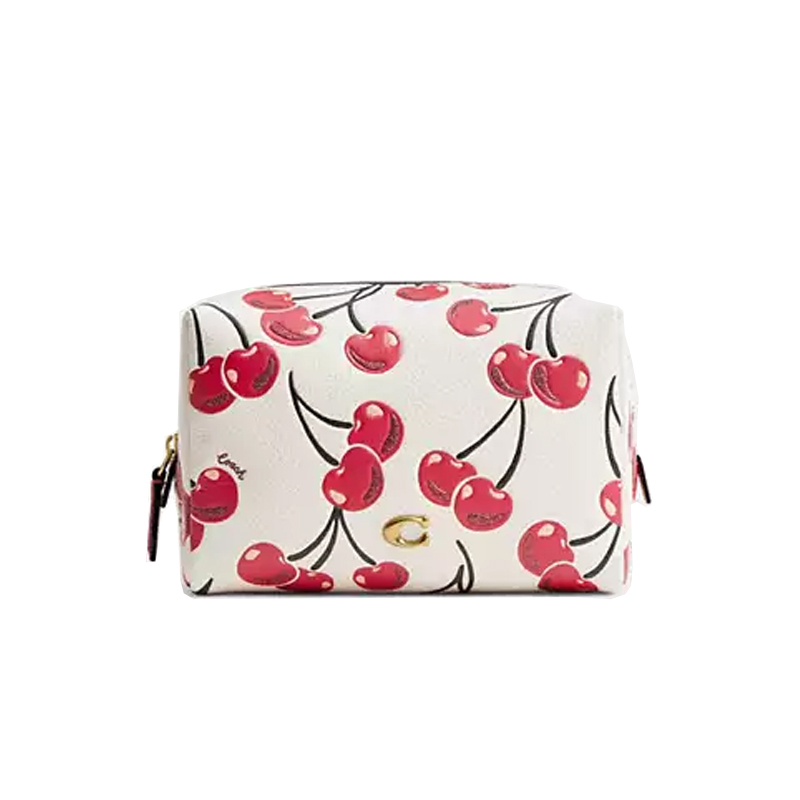 Essential Cosmetic Pouch with Cherry Print