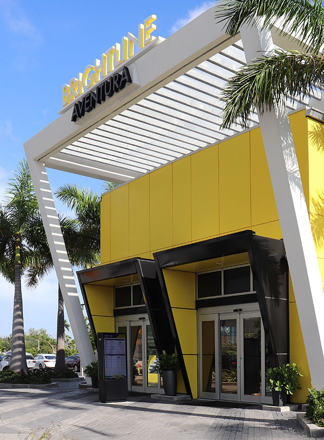 Brighline aventura mall