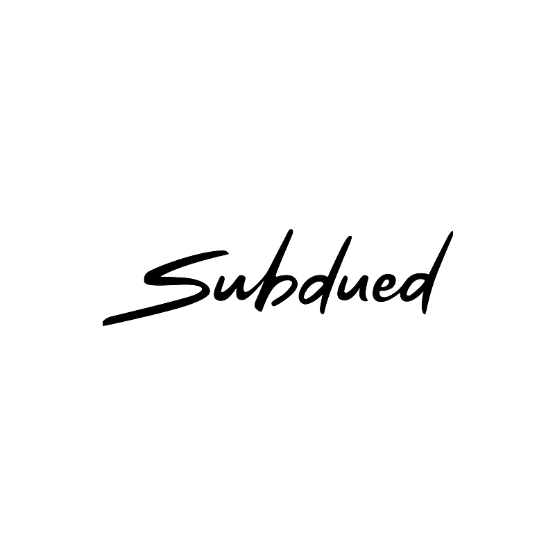 Subdued logo on a white background in black handwritten script.